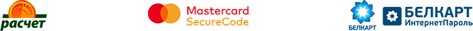 Способы оплаты: ЕРИП, WebPay, Mastercard, Visa и Белкарт
