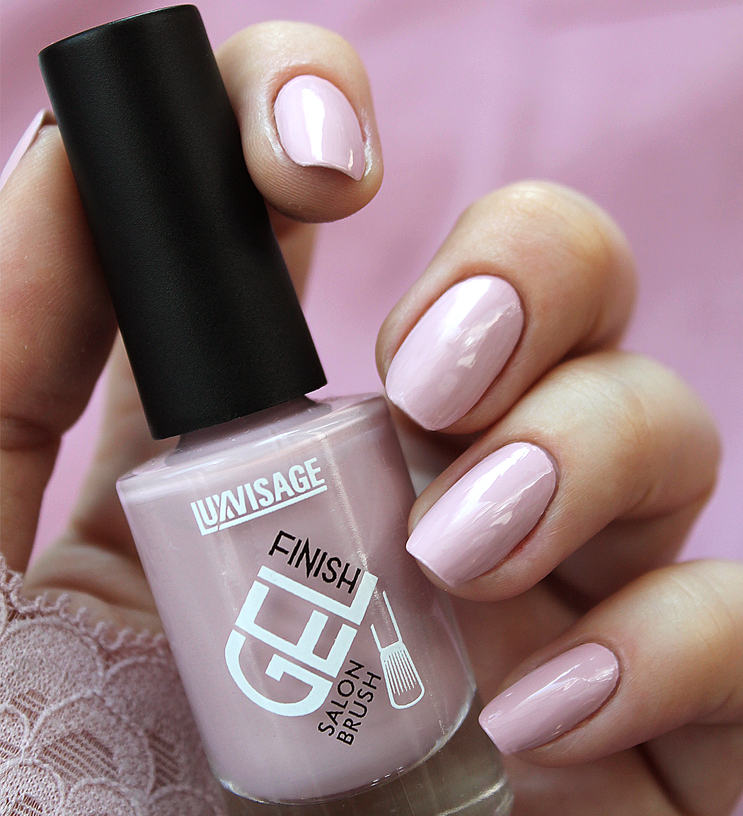 Luvisage Nail polish GEL FINISH High gloss finish. Perfect coating in one layer. Wide salon brush.